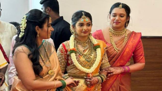 Sonal Shines in Golden Saree